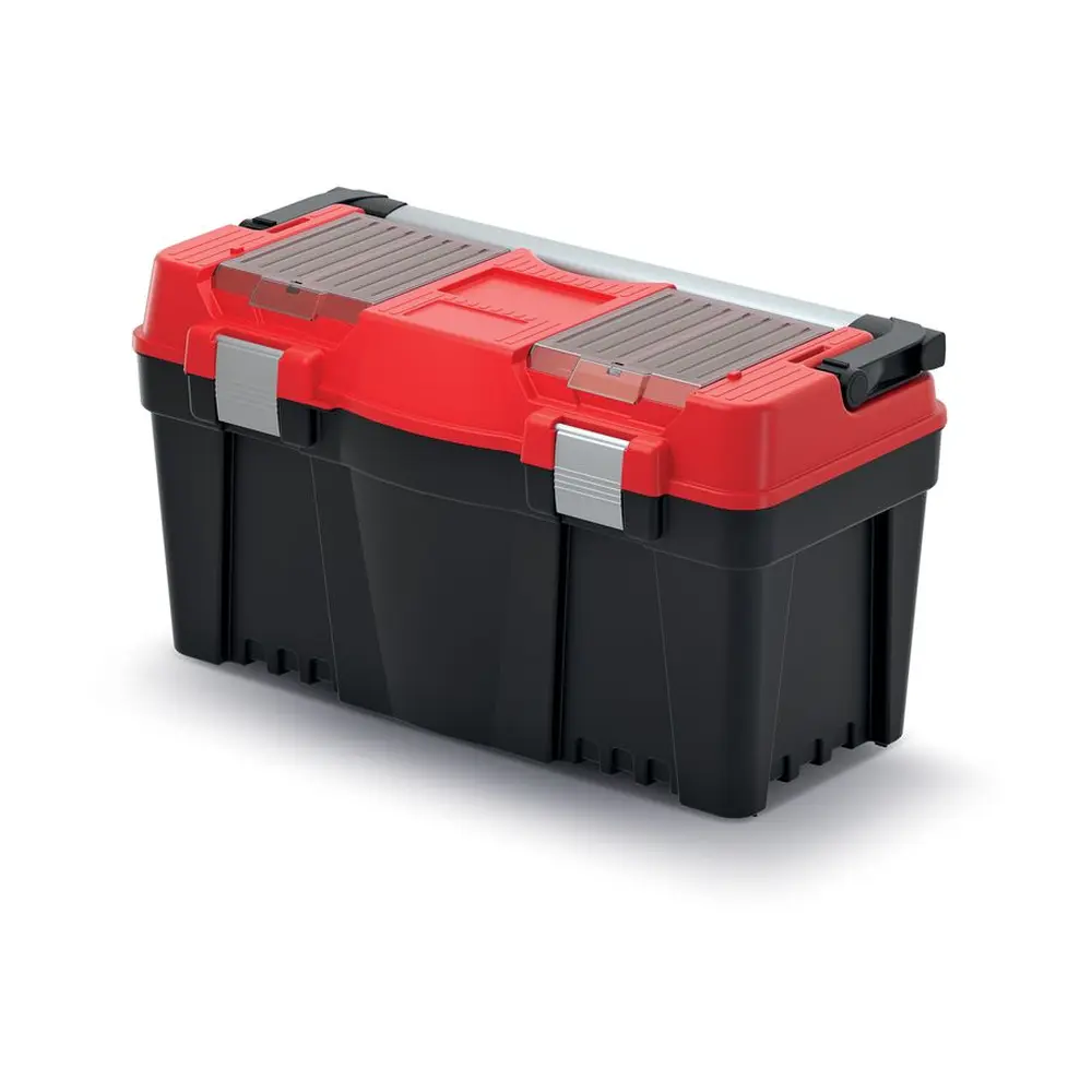 Box na náradie APTOP PLUS by nemal chýbať vo výbave vašej dielne. Predstavuje skvelý spôsob ako ušetriť miesto v dielni a umožní prepravu potrebného náradia. Pohodlná rukoväť umožňuje jeho prenos. Nosnosť poskytuje dostatok priestoru pre náradie ako skrutkovače a kladivá. Poslúži ako multifunkčný kufrík.