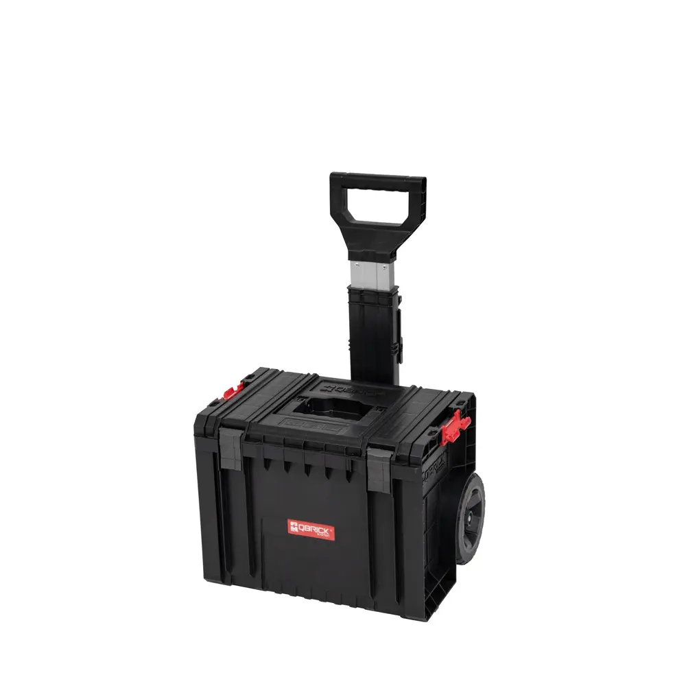 Qbrick System PRO Cart je mobilný kufrík na kolieskach s teleskopickou hliníkovou rukoväťou