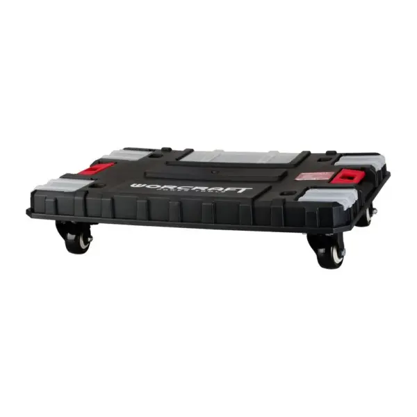 <p>Platforma XCUBE200 je prenosný úložný priestor pre náradie. Je vyrobená z vysoko odolného plastu. Disponuje viacerými odkladacími priestormi na spojovací materiál či skrutkovače. Je vybavená kolieskami pre pohodlné prenášanie. Na platformu pripevníte jednotlivé boxy z rady XCUBE pomocou klipsí a vytvoríte tak plnohodnotný modul boxov na náradie pre komfortnú prácu. Rozmery: 46