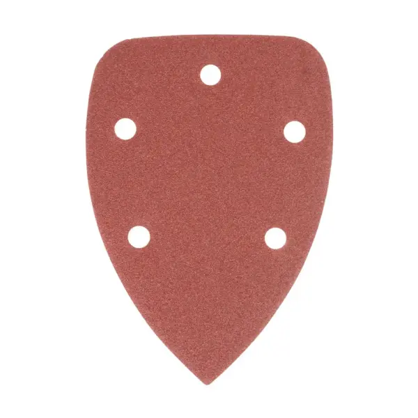<p>Delta brúsny výsek Worcraft vhodný do brúsky s rozmerom 98x140 mm a zrnitosťou P100. Počet dier: 5. Balenie obsahuje 5 kusov.</p>