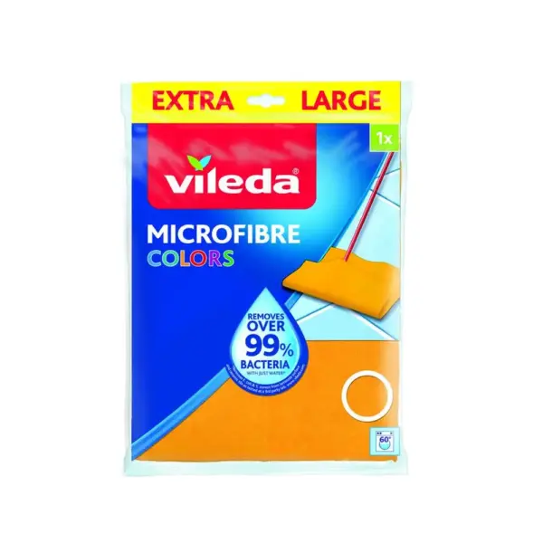<p>Veľmi savá a extra veľká handrička z mikrovlákien. Slučky z mikrovlákien sú veľmi mäkké a šetrné k povrchu a zároveň ľahko odstraňujú aj tú najodolnejšiu špinu. Jednoducho sa žmýka