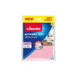 Handrička z mikrovlákien na okná s použitou technológiou aktívnej absorpcie. ACTIFIBRE je najnovšia technológia aktívne absorbujúca textílie od Viledy