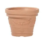 Klasický kvetináč Decora s dekorom kvetov v terakota farbe skrášli Váš dom. Rozmery: 30x23