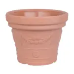 Klasický kvetináč Decora s dekorom kvetov v terakota farbe skrášli Váš dom. Rozmery: 57x45