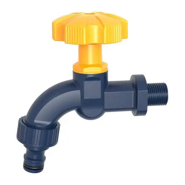 <p>Plastový vodovodný kohútik vhodný na použitie na záhrade a dvore. Rozmer: 1/2".</p>