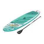Paddleboard Bestway® Hydro-Force™ HuaKa'i 65346 je vhodný na plavbu po pokojnej hladine vody a na malých vlnách. Nafukovací paddleboard je zhotovený z odolného Drop-Stich materiálu a poskytuje vynikajúcu trvácnosť a stabilitu. Ľahko sa skladuje a vyznačuje sa vysokou pevnosťou. Dvojitá komora a protišmykový trakčná  podložka na povrchu sa postarajú o vašu bezpečnosť na vode. Pomocou elastickej šnúry si môžete pripevniť náklad. Paddleboard ľahko nafúknete pomocou ručnej pumpy