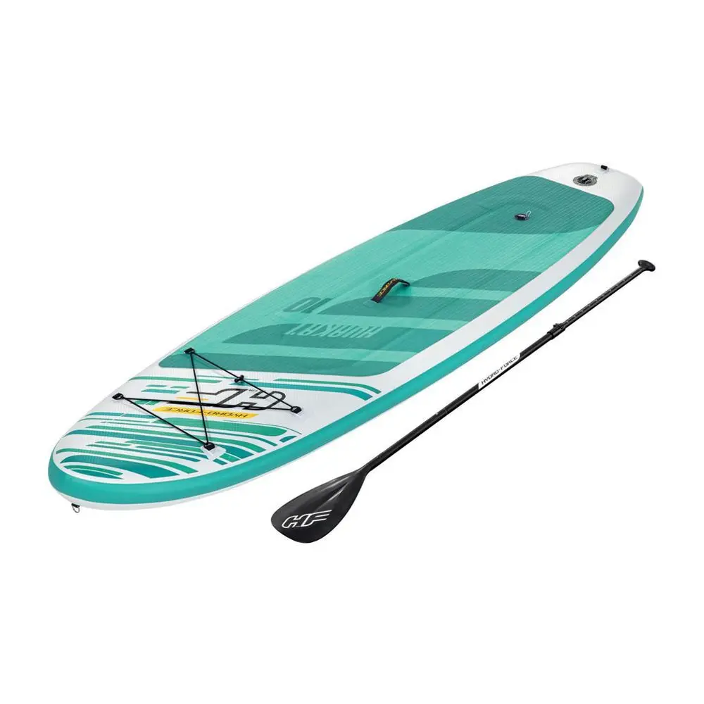 Paddleboard Bestway® Hydro-Force™ HuaKa'i 65346 je vhodný na plavbu po pokojnej hladine vody a na malých vlnách. Nafukovací paddleboard je zhotovený z odolného Drop-Stich materiálu a poskytuje vynikajúcu trvácnosť a stabilitu. Ľahko sa skladuje a vyznačuje sa vysokou pevnosťou. Dvojitá komora a protišmykový trakčná  podložka na povrchu sa postarajú o vašu bezpečnosť na vode. Pomocou elastickej šnúry si môžete pripevniť náklad. Paddleboard ľahko nafúknete pomocou ručnej pumpy