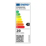 ktoré charakterom zodpovedá dennému svetlu. Má silu až 1600 lm a príkon 20 W. Jeho výhodou je možnosť nastavenia uhlu svietenia od 0 do 120°. Telo reflektora je vyrobené z odolného materiálu a je chránené stupňom IP65