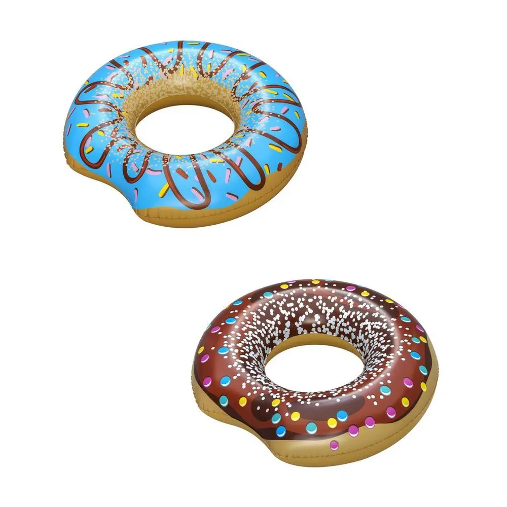 Nafukovací kruh v tvare chutného donutu je ideálny na odpočinok pri bazéne alebo na pláži. Nafukovací donut je možné použiť ako kruh na kúpanie alebo ako nafukovačku. Jednoducho sa nafukuje