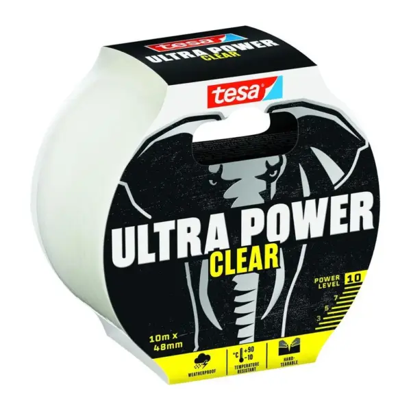 <p>Neviditeľné opravy sú náročné. Páska tesa® Ultra Power Clear Repairing Tape je vaším dokonalým pomocníkom pri všetkých dobrodružstvách. Poskytuje pohodlné a nenápadné riešenie na opravu materiálov ako plasty či sklo. Bola vyvinutá na rôzne práce