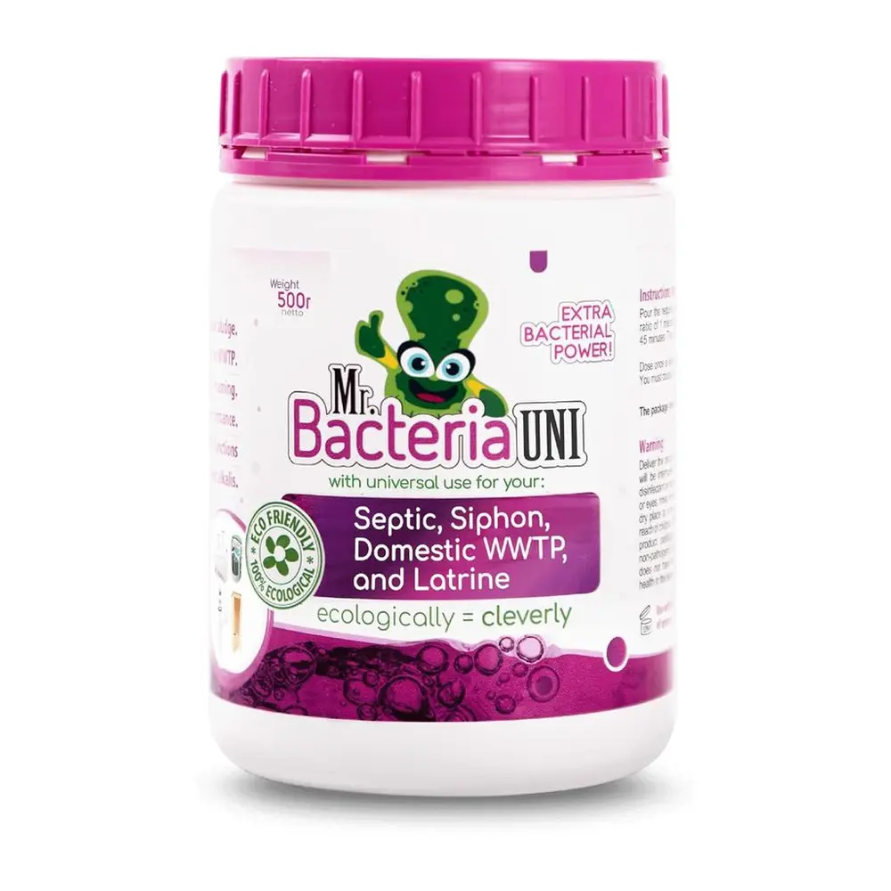 Aktivátor Mr. Bacteria UNI 4v1 – univerzálna starostlivosť o váš odpadový systém