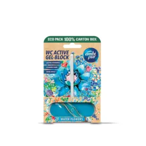 Ambipur WC Active gélový blok Vodné kvety 45 g