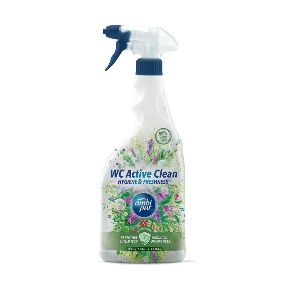 Ambi Pur WC Active sprej Divoká šalvia a Céder 750 ml