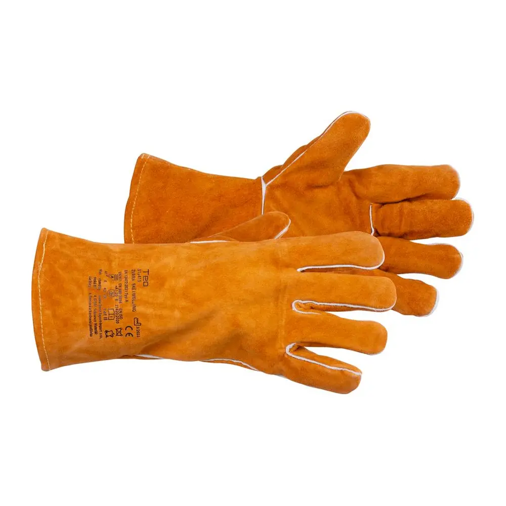 Celokožené zváračské rukavice Strend Pro Industrial Teo. Dlaň