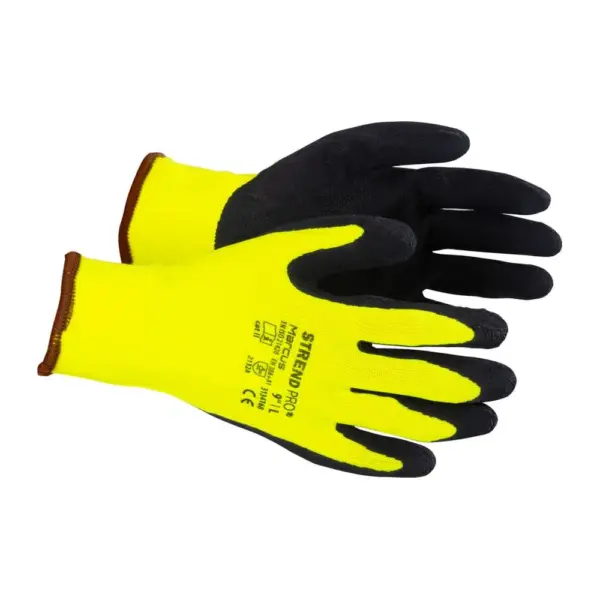 <p>Rukavice Strend Pro Marcus sú <strong>pletené bezšvové polyamidové (nylonové)</strong> <strong>ochranné rukavice</strong> a sú potiahnuté vrstvou mikroporézneho paropriepustného latexu na dlani a prstoch. Majú pružný náplet na zápästí. Práca v týchto rukaviciach je komfortná