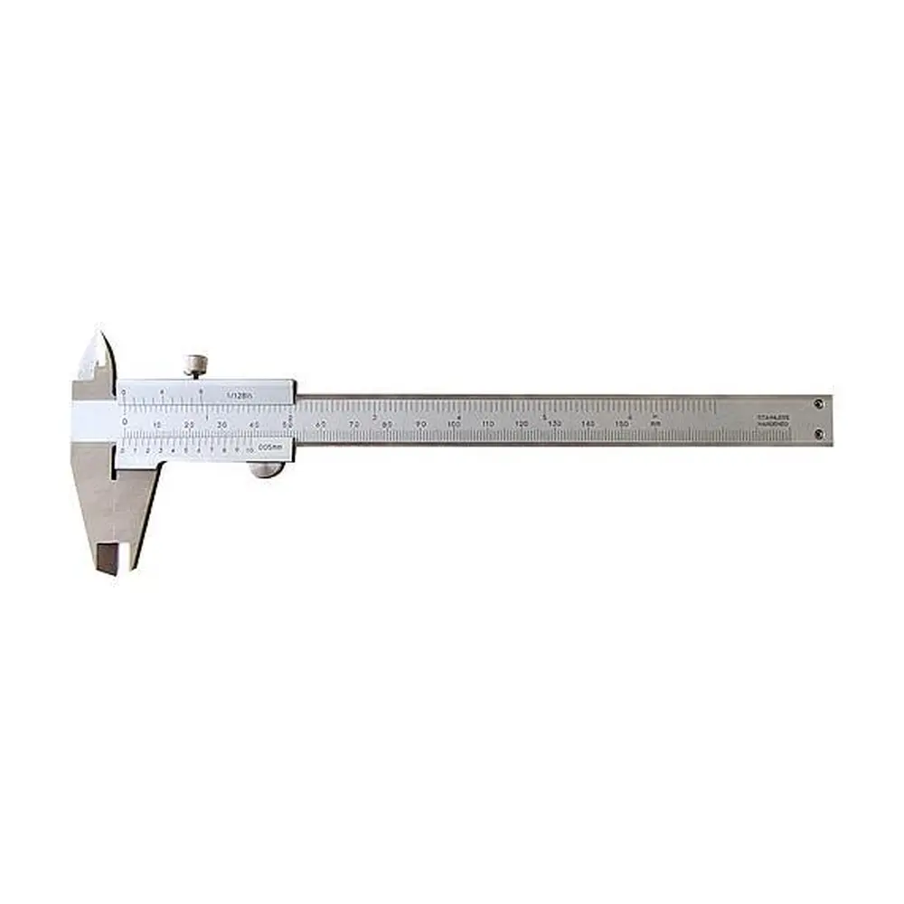 Posuvné meradlo by nemalo chýbať vo výbave vašej dielne. Šublera slúži na meranie vnútorných aj vonkajších priemerov do 150 mm. Merací rozsah je od 0 do 150 mm.