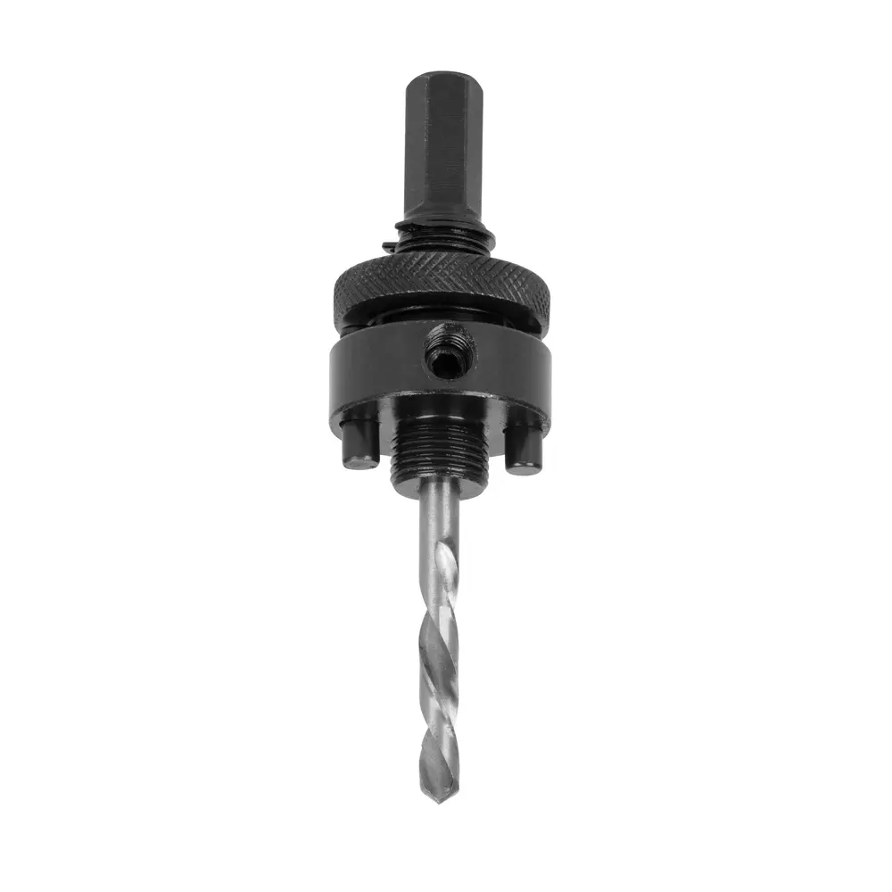 Unášač vyrezávacích koruniek Strend Pro by nemal chýbať vo výbave vašej dielne.Disponuje stopkou  HEX s priemerom 13 mm. Je použiteľný pre korunky s rozmerom 32 - 210 mm.