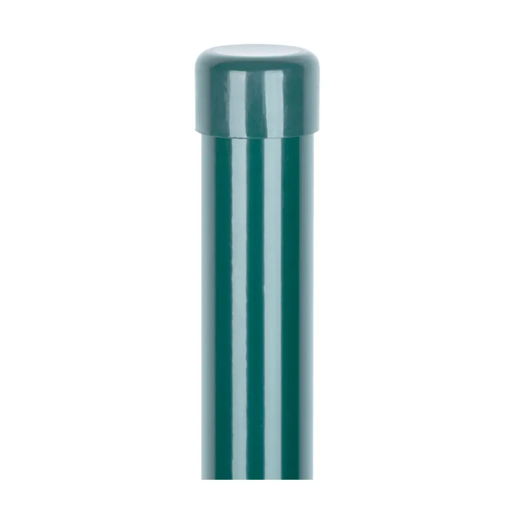 Poplastovaný a pozinkovaný stĺpik Strend Pro s priemerom 48 mm a výškou 2000 mm. Farba: zelená. Hrúbka steny: 1