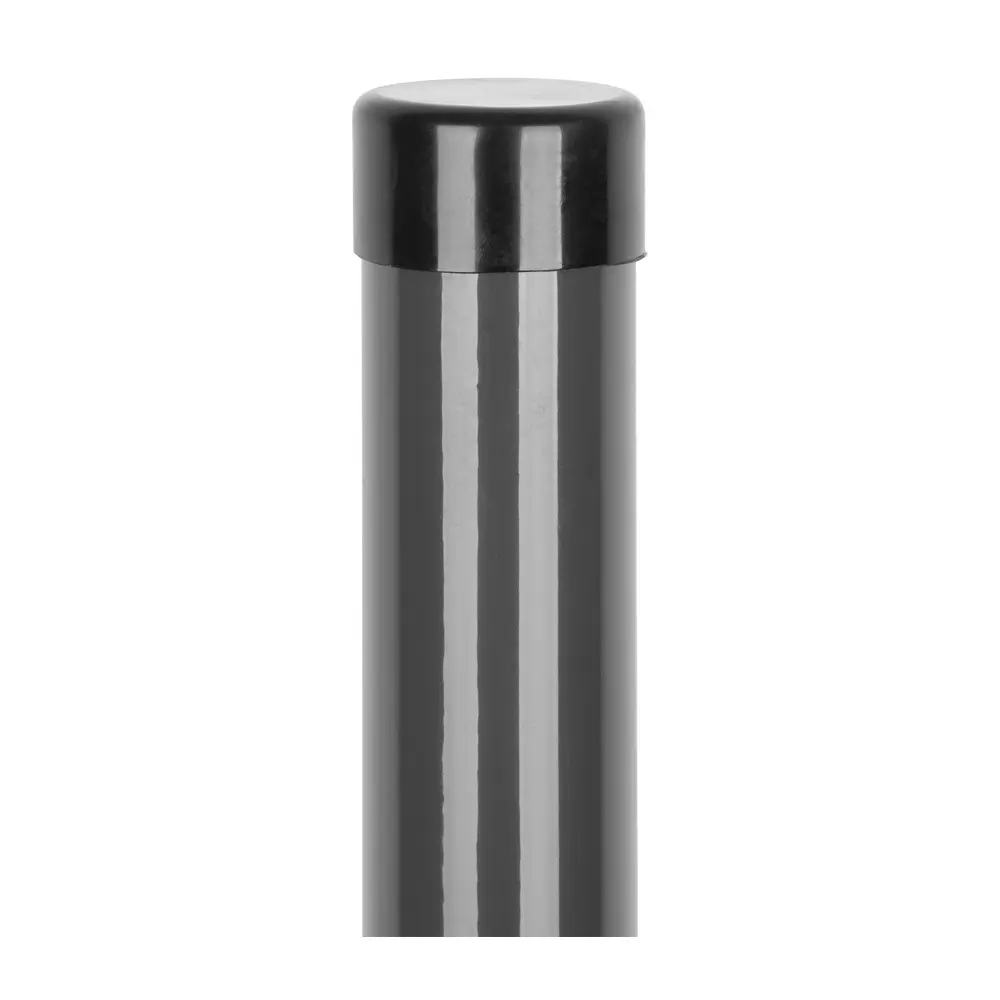 Poplastovaný a pozinkovaný stĺpik Strend Pro s priemerom 48 mm a výškou 2000 mm. Farba: antracit. Hrúbka steny: 1