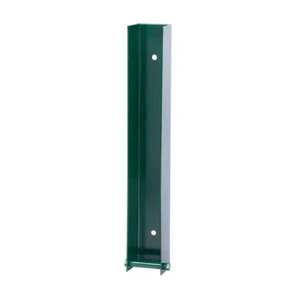 Držiak Strend Pro Eurostandard je spoľahlivý a pevný nástroj pre montáž podhrabových dosiek. Vďaka svojim rozmerom 40x300 mm a zelenej farbe RAL6005 sa skvele hodí do exteriéru. Súčasťou dodávky sú aj skrutky