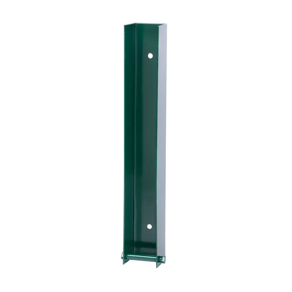 Držiak Strend Pro Eurostandard je spoľahlivý a pevný nástroj pre montáž podhrabových dosiek. Vďaka svojim rozmerom 40x300 mm a zelenej farbe RAL6005 sa skvele hodí do exteriéru. Súčasťou dodávky sú aj skrutky