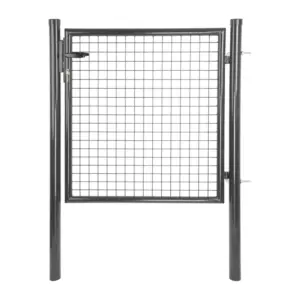 Záhradná jednokrídlová brána s výplňou zváranej siete s okami vo veľkosti 50 x 50 mm a hrúbkou drôtu 4 mm. Úprava je zinok + PVC. Farba antracit. Výška produktu = výška bránky od terénu po vrch krídla.Materiál: zinok + PVCRozmery: 1000x1200 mmVeľkosť oka:50x50 mmHrúbka drôtu:4 mmVýplň:zváraná sieťRám z guľatých profilov ( uzavretý)