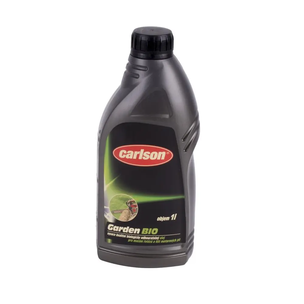 Olej CARLSON® GARDEN BIO je určený pre všetky reťaze a lišty výkonných motorových píl. Obsahuje špeciálne aditíva