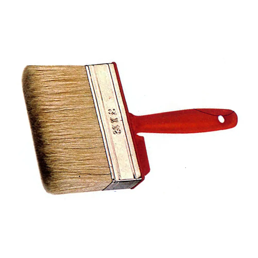 Plochý štetec Strend Pro je neoddeliteľnou súčasťou výbavy každého maliara. Jeho rozmery sú 4x14 cm. Držadlo štetca je červenej farby a je vyrobené z plastu s možnosťou zavesenia. Štetiny sú vyrobené z 50 % prírodného materiálu a z 50 % PBT (polybutylén tereftalát). Štetec je vhodný pre všetky typy farieb.