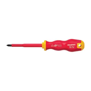 Vysoko kvalitný skrutkovač Whirlpower® 1023 je nevyhnutným nástrojom pre každého profesionálneho elektrikára. S certifikáciou DIN8764 a VDE 1000 zaručuje bezpečnosť a spoľahlivosť pri práci s elektrickými systémami. S jeho Pozidriv hlavou a dĺžkou 80 mm je ideálny pre presné a efektívne skrutkovanie.