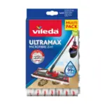 Náhrada na mop VILEDA Ultramax mop Microfibre 2v1 pre dokonalú čistotu vo vašej domácnosti. Vďaka dvom druhom vlákien zvládne náhrada na mop VILEDA lepšie odstrániť akékoľvek nečistoty