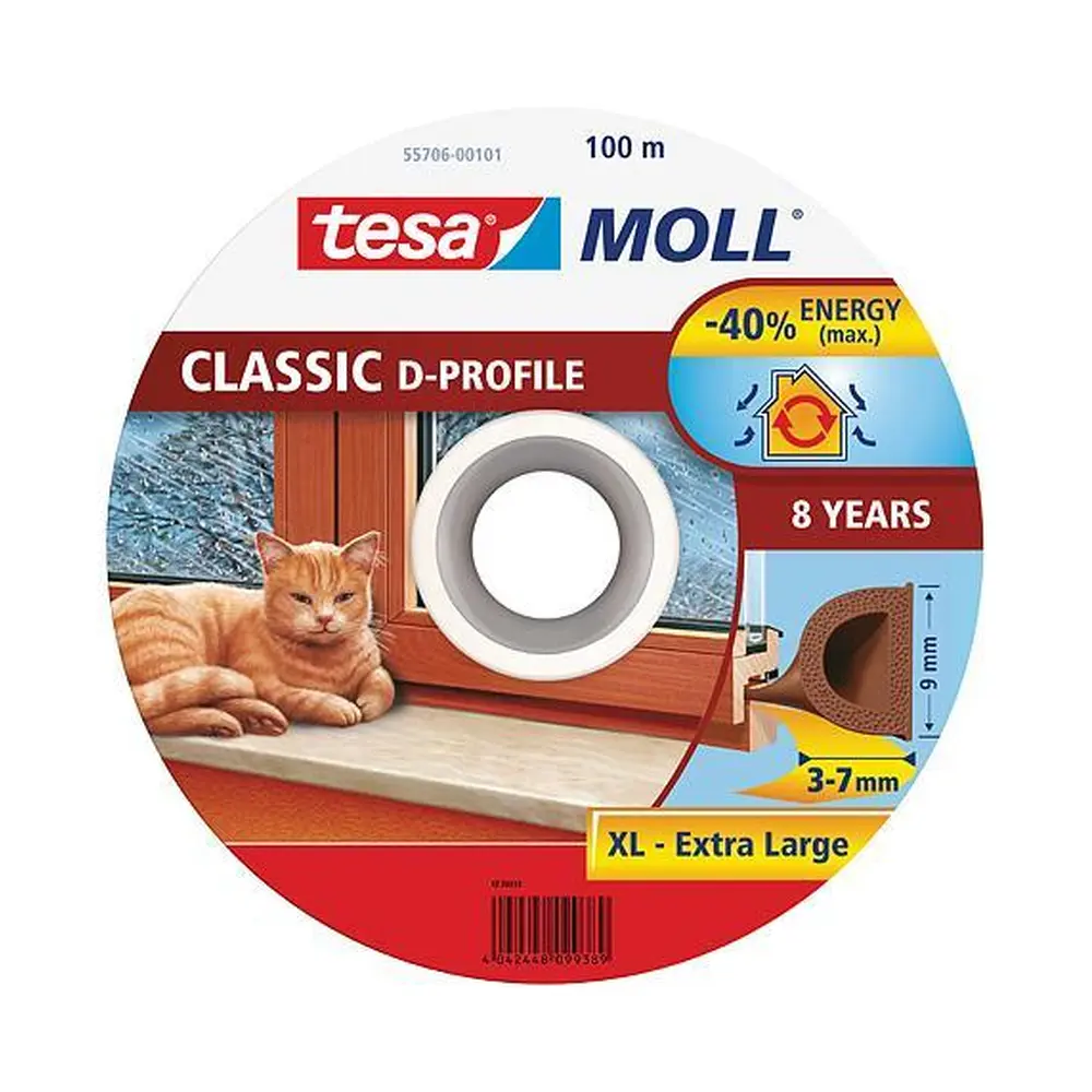 Samolepiace lahko použitelné gumové tesnenie tesamoll® pre okná a dvere. Vysoko kvalitné gumové profily odolávajú väcšine poveternostných podmienok a lahko sa nalepujú.