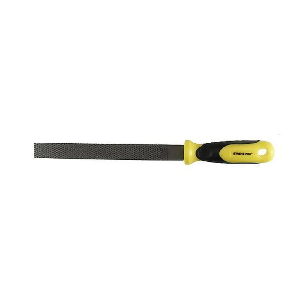 Plochá rašpľa Strend Pro by nemala chýbať vo vašej dielni. Je ideálna na obrábanie dreva. Jej dĺžka je 250 mm. Rukoväť rašple zabezpečuje pohodlné uchopenie s možnosťou zavesenia.