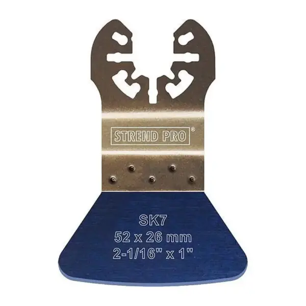 Naástroj Strend Pro škrabka by nemala chýbať vo výbave vašej dielne. Je určená na multibrúsku. Jej rozmer je 52x26 mm.