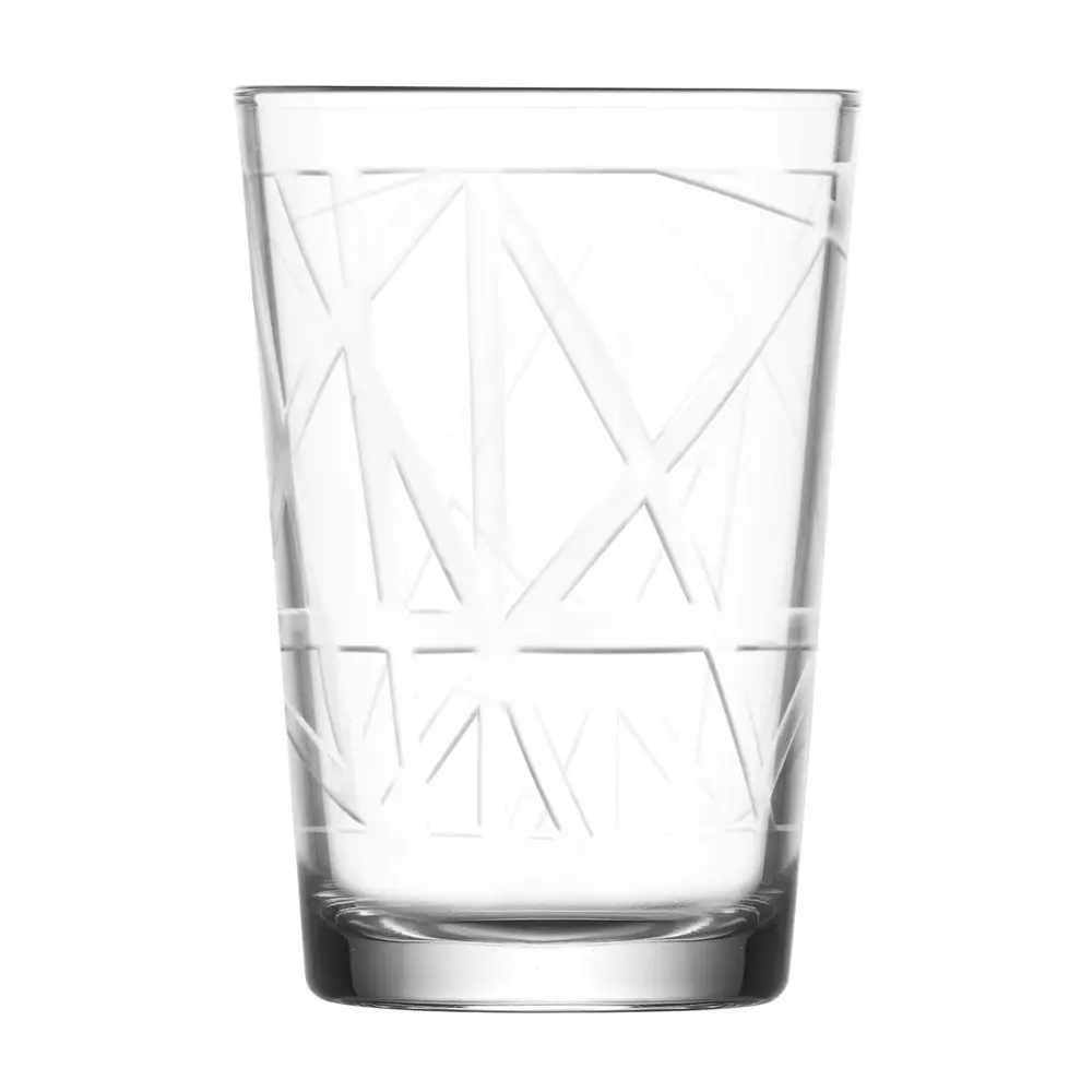 Sada obsahuje 6 kusov pohárov Line s rozmermi 68x99 mm a objemom 205 ml.Poháre sú číre s jemným vzorom
