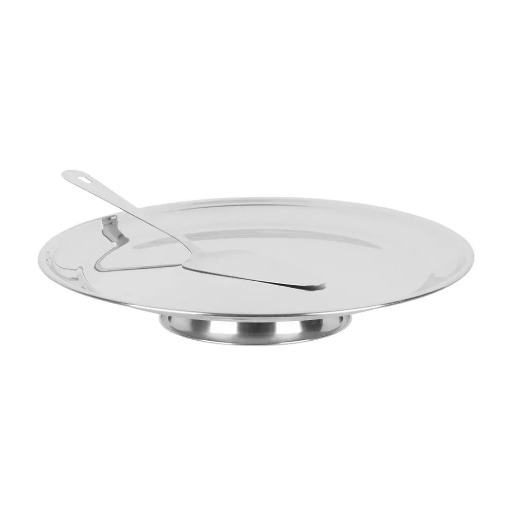 Krásny servírovací stojan na tortu s priemerom 32 cm s podávačom dĺžky 26