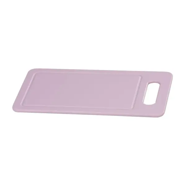 <p>Plastová doska na krájanie pokrmov MagicHome v modernej pudrovej farbe s rozmermi 25x14x0