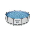 ako mať svoj vlastný bazén na záhrade a užívať si leto s priateľmi a rodinou. Nadzemný bazén Bestway® Steel Pro MAX ™  ponúka variant odolný voči UV žiareniu aj chlóru za skvelú cenu. Oceľový rám rezistentný voči korózii je vybavený systémom FrameLink System ™ pre pevné a bezpečné spojenie rámu. Podšívka DuraPlus™ je vyrobená z odolného materiálu