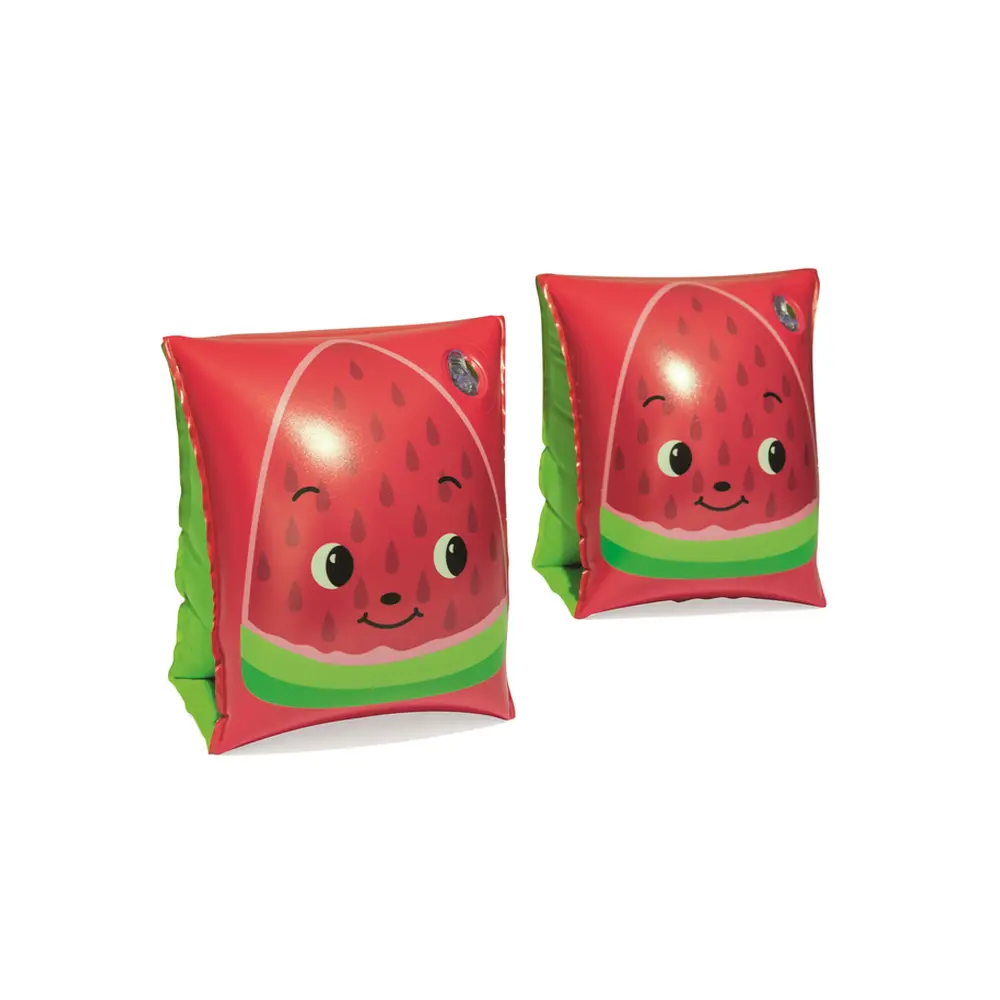 Detské nafukovacie rukávniky Bestway® Fruitastic Life zaujmú svojím farebným prevedením a dizajnom. Sú skvelou pomôckou pri plávaní. Vďaka nim sa deti cítia bezpečne a naučia sa plávať. Rukavníky sú vybavené bezpečnostnými ventilmi s poistkou