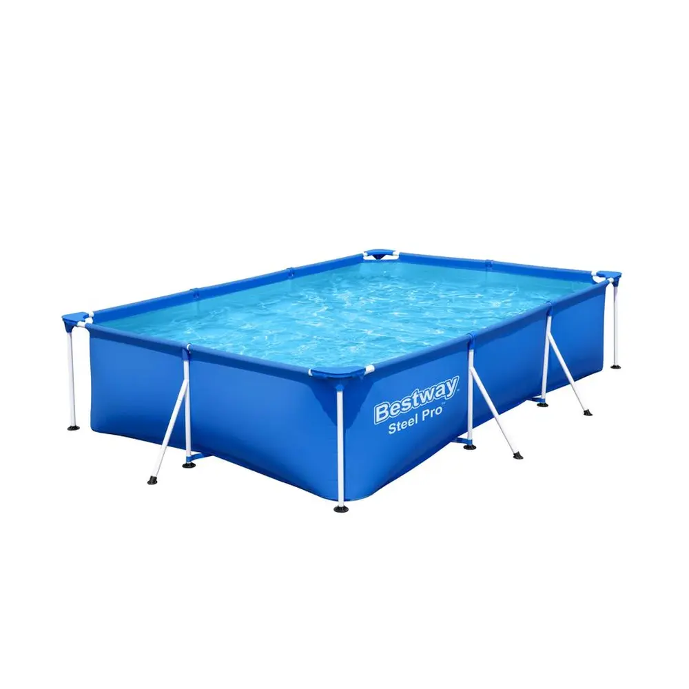 - 3.00 m x 2.01 m x 0.66 m- Objem vody (90%) 3 300 L- Jednoduché zostavenie- Vstavaný ventil regulácia vypúšťania uľahčuje vypúšťanie pripojením ventilu záhradnej hadice- Mimoriadne pevné bočné steny tohto bazéna sú konštruované z materiálu DuraPlus™