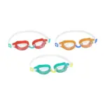 Detské plavecké okuliare Aqua Burst Goggles od spoločnosti Bestway® ponúkajú mäkký rám z jedného kusu s pohodlnými očami. Okuliare sú vybavené povrchom chrániacim vaše oči pred UV žiarením. Samozrejmosťou je plne nastaviteľný remienok na hlavu. 