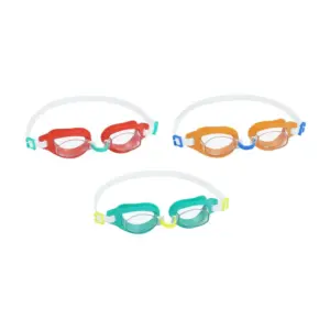 Detské plavecké okuliare Aqua Burst Goggles od spoločnosti Bestway® ponúkajú mäkký rám z jedného kusu s pohodlnými očami. Okuliare sú vybavené povrchom chrániacim vaše oči pred UV žiarením. Samozrejmosťou je plne nastaviteľný remienok na hlavu. 