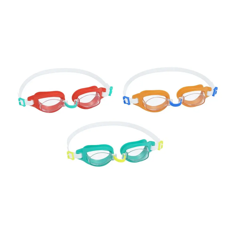 Detské plavecké okuliare Aqua Burst Goggles od spoločnosti Bestway® ponúkajú mäkký rám z jedného kusu s pohodlnými očami. Okuliare sú vybavené povrchom chrániacim vaše oči pred UV žiarením. Samozrejmosťou je plne nastaviteľný remienok na hlavu. 