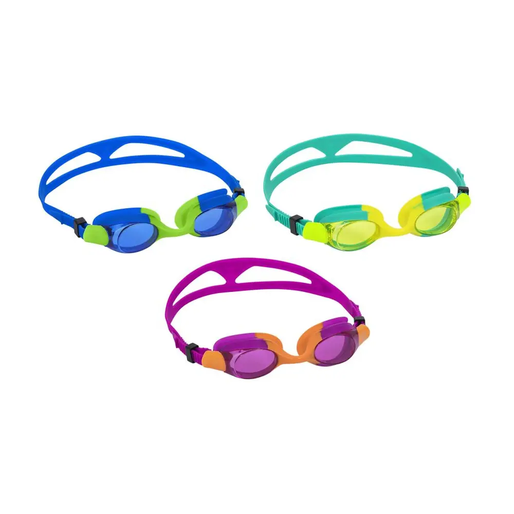 Detské plavecké okuliare Hydro-Swim Lil Wave od spoločnosti Bestway® ponúkajú mäkký rám z jedného kusu s pohodlnými očami. Okuliare sú vybavené povrchom chrániacim vaše oči pred UV žiarením. Samozrejmosťou je plne nastaviteľný remienok na hlavu. 