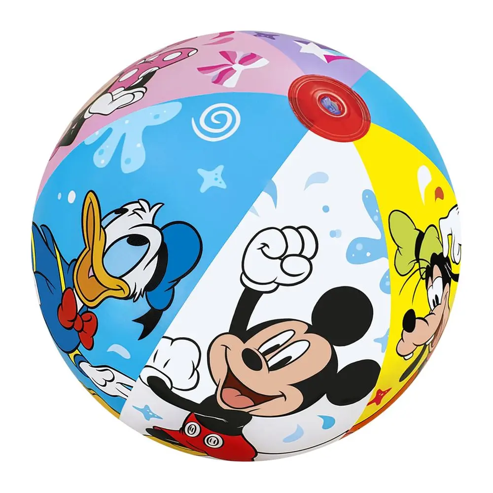Plážová lopta Bestway® Mickey&Friends je ideálnym spoločníkom pre každú detskú párty pri bazéne alebo deň na pláži! Deti sa výborne zabavia so svojou novou hračkou na pláži alebo pri bazéne. Špliechanie na slnku nebolo nikdy zábavnejšie!