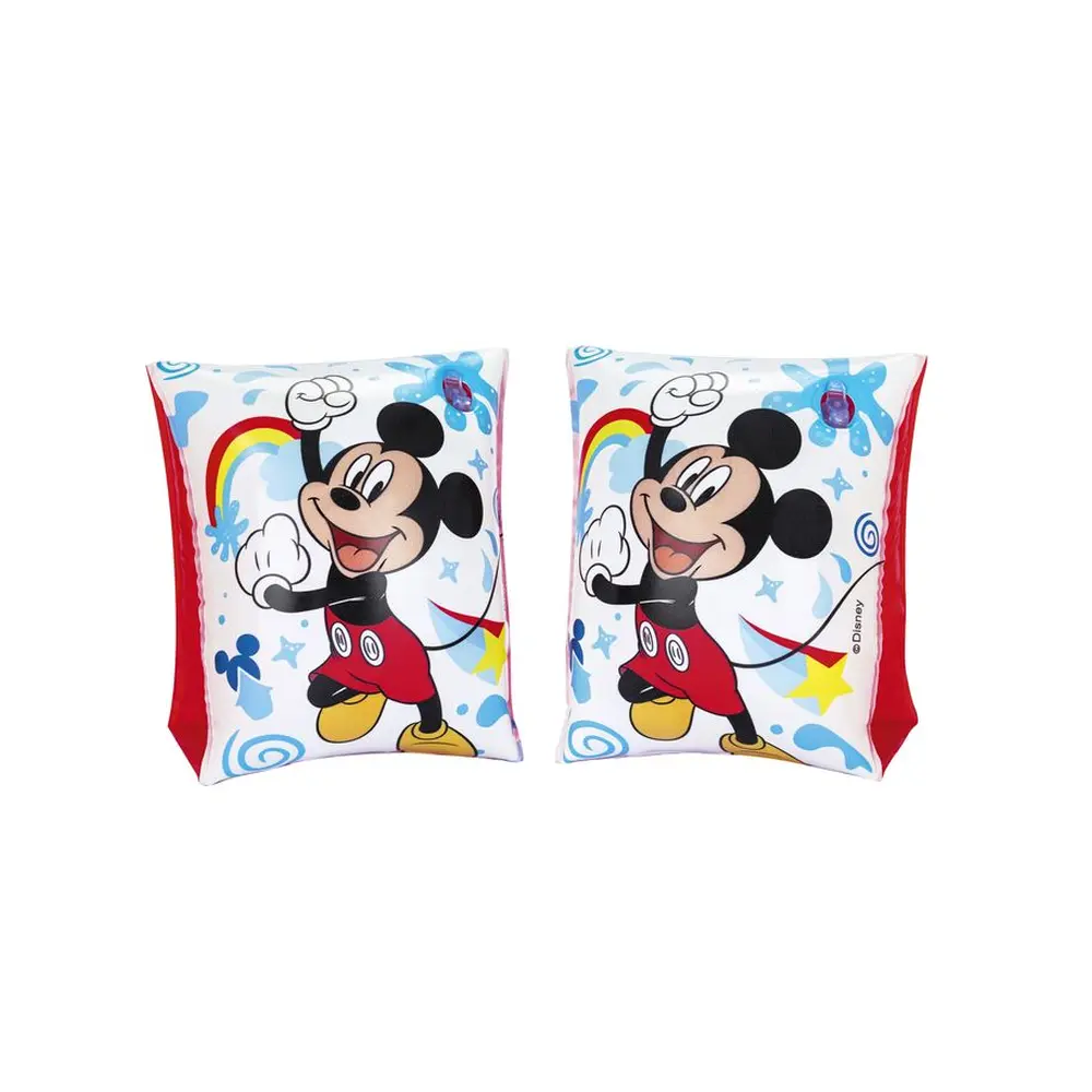 Detské rukávniky zaujmú svojím farebným prevedením a dizajnom Mickey&Friends. Sú skvelou pomôckou pri plávaní. Vďaka nim sa deti cítia bezpečne a naučia sa plávať. Rukávniky sú vybavené bezpečnostnými ventilmi s poistkou a dvoma vzduchovými komorami