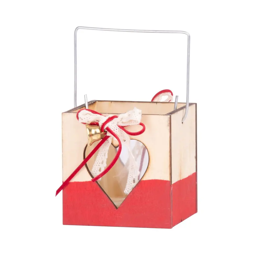 Dekorácia MagicHome lampáš s pohárikom dotvorí čarokrásnu atmosféru Vianoc vo vašom domove. Jej rozmer je 8x8 cm a slúži na dekoračné účely.