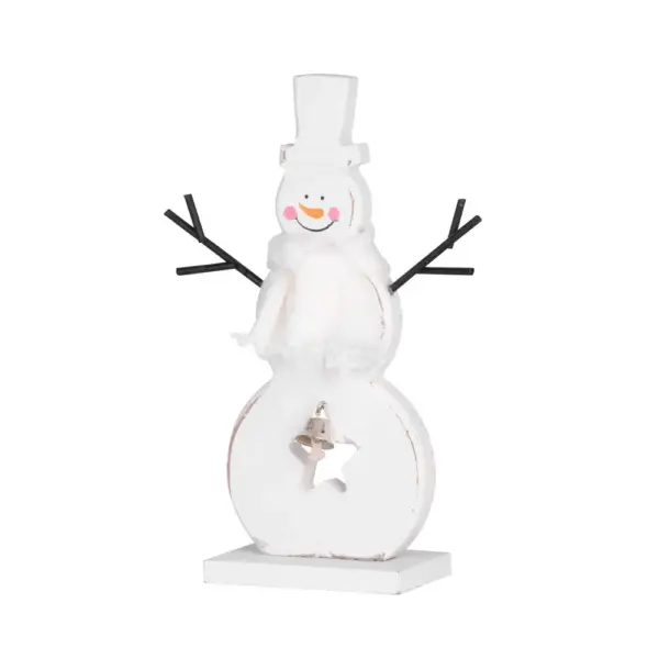 Dekorácia MagicHome biely snehuliak dotvorí čarokrásnu atmosféru Vianoc vo vašom domove. Jej rozmer je 10x20 cm a slúži na dekoračné účely