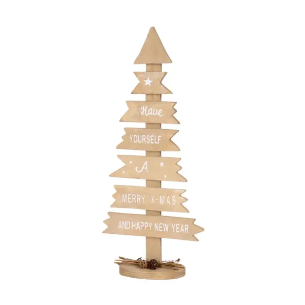 Dekorácia MagicHome strom s tabuľkami dotvorí čarokrásnu atmosféru Vianoc vo vašom domove. Jej rozmery sú 40x17 cm a slúži na dekoračné účely.