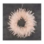 závesný veniec skrášli váš domov počas vianočného obdobia. Farba je ružová. Priemer venca je 35 cm.
