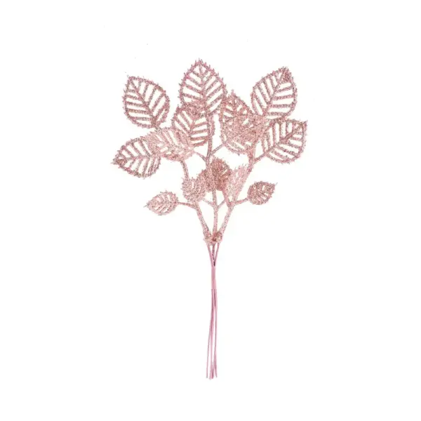 Vianočná dekorácia MagicHome vetvička s lístkami dotvorí čarokrásnu atmosféru Vianoc vo vašom domove. Farba je ružová. Výška je 22 cm. Balenie obsahuje 6 kusov.